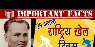 29 AUG – राष्ट्रिय खेल दिवस | National Sports Day India | Fact About Major Dhyan Chand 29-aug-national-sports-day-india